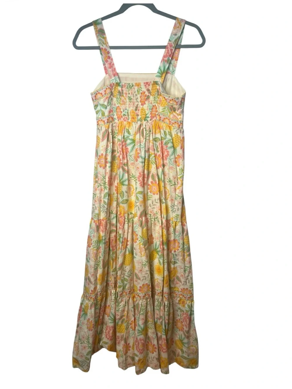 Rachel Zoe Floral Smocked Maxi Dress Sleeveless Embroidered SZ 2 NEW. NWT - Picture 8 of 11